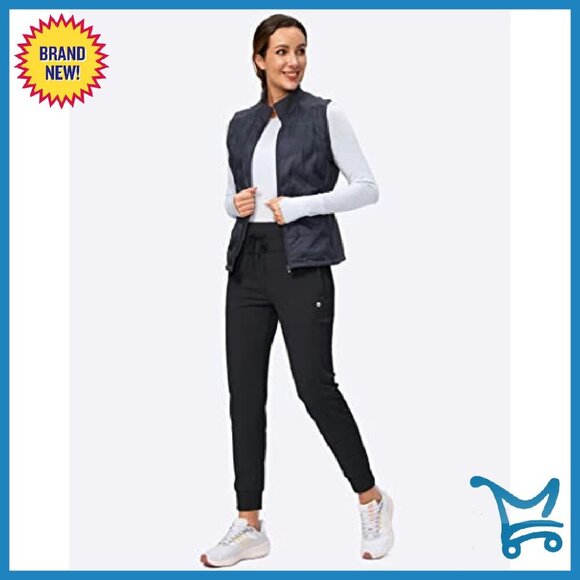 Fleece Lined High Waist Joggers Thermal Sweatpants Water Resistant Running - Picture 7 of 8